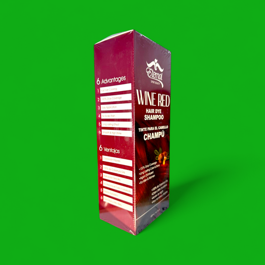 ETERNAL HAIR DYE SHAMPOO WINE RED 400 ML.