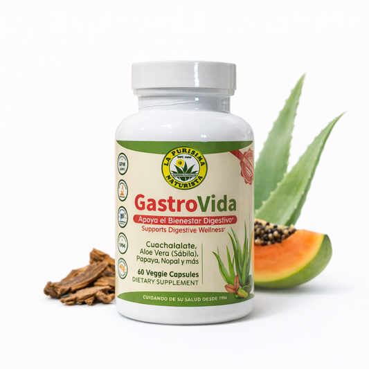 GastroVida Fórmula Herbal para Bienestar Digestivo – 60 Cápsulas Veggie