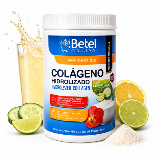 Hydrolyzed Collagen Cucumber Lemon (Pepino-Limon) Flavor 14 oz – Collagen Supplement
