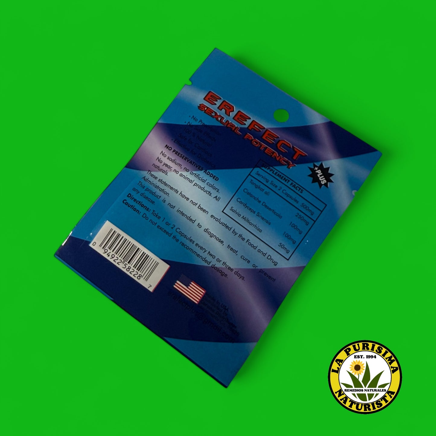 ER - EFECT 100% NATURAL HERBAL EXTRACT AND POTEN CY 500mg