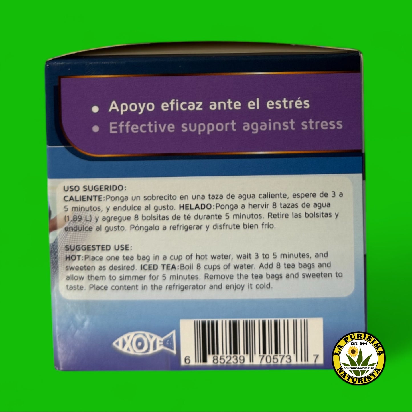 STRESSZERO INFUSION DE HIERBAS NATURALES 24 BOLSITAS DE TE