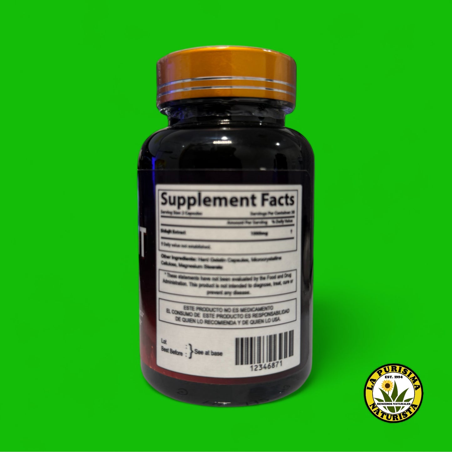 SHILAJIT 1000 MG (PROMUEVE LA VITALIDAD Y RESISTENCIA (60 CAPSULAS)