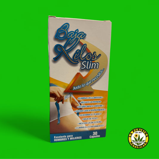 BAJA KILOS SLIM PARA HOMBRES Y MUJERES 30 CAPSULAS