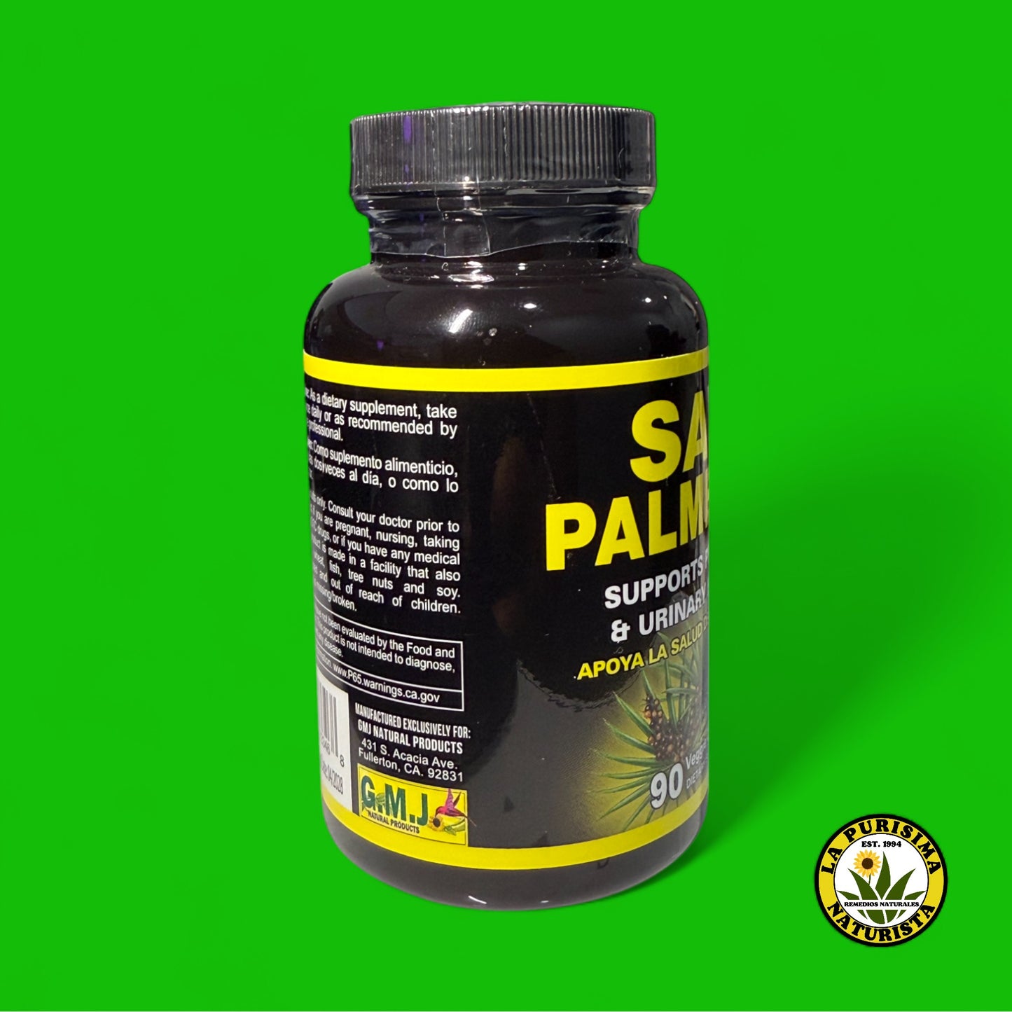 SAW PALMETO (APOYA LA SALUD DE LA PROSTATA) 90 VEGGIE CAPS