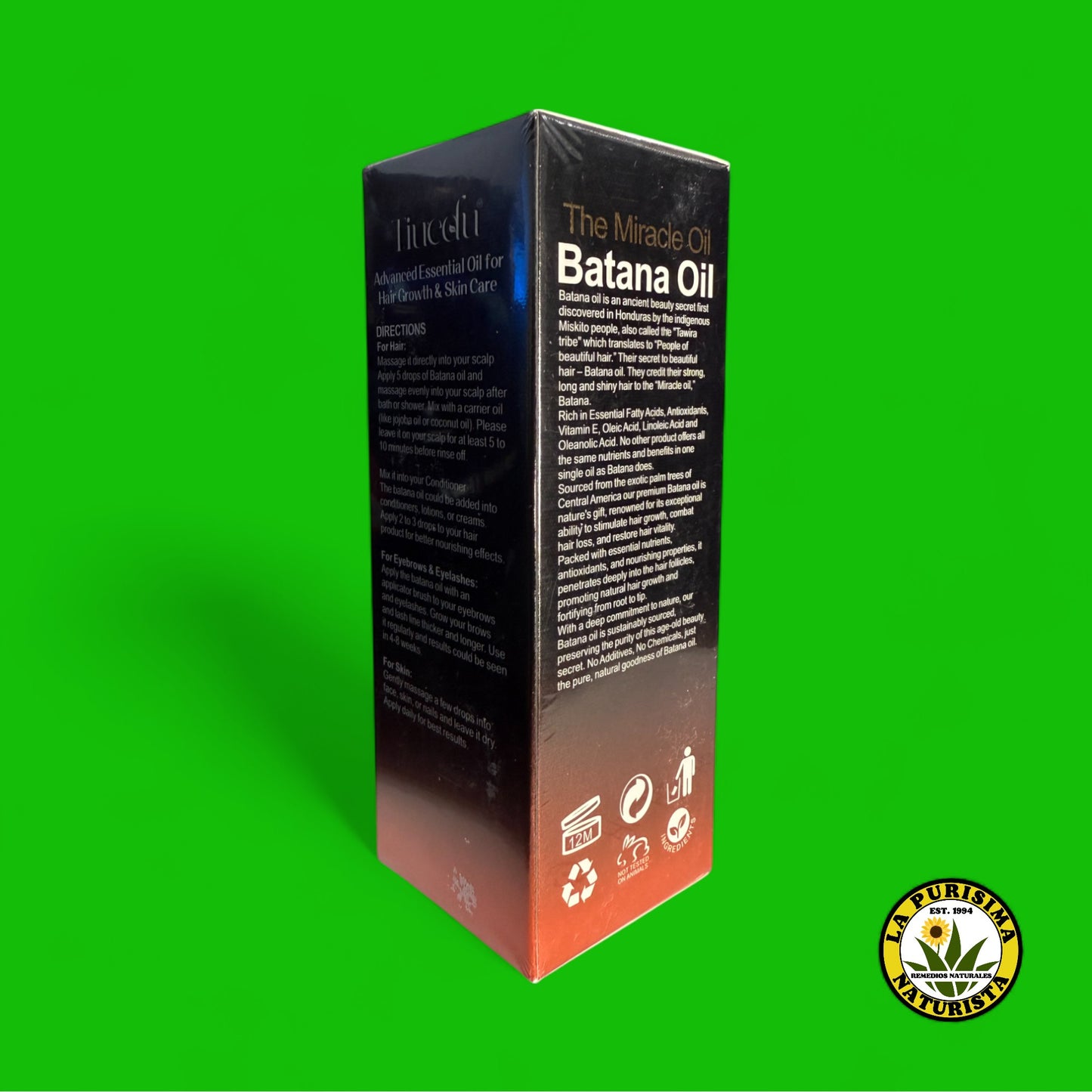 THE MIRACLE OIL BATANA OIL (NATURAL ORGANIC) 60ML 2.02 FL.OZ