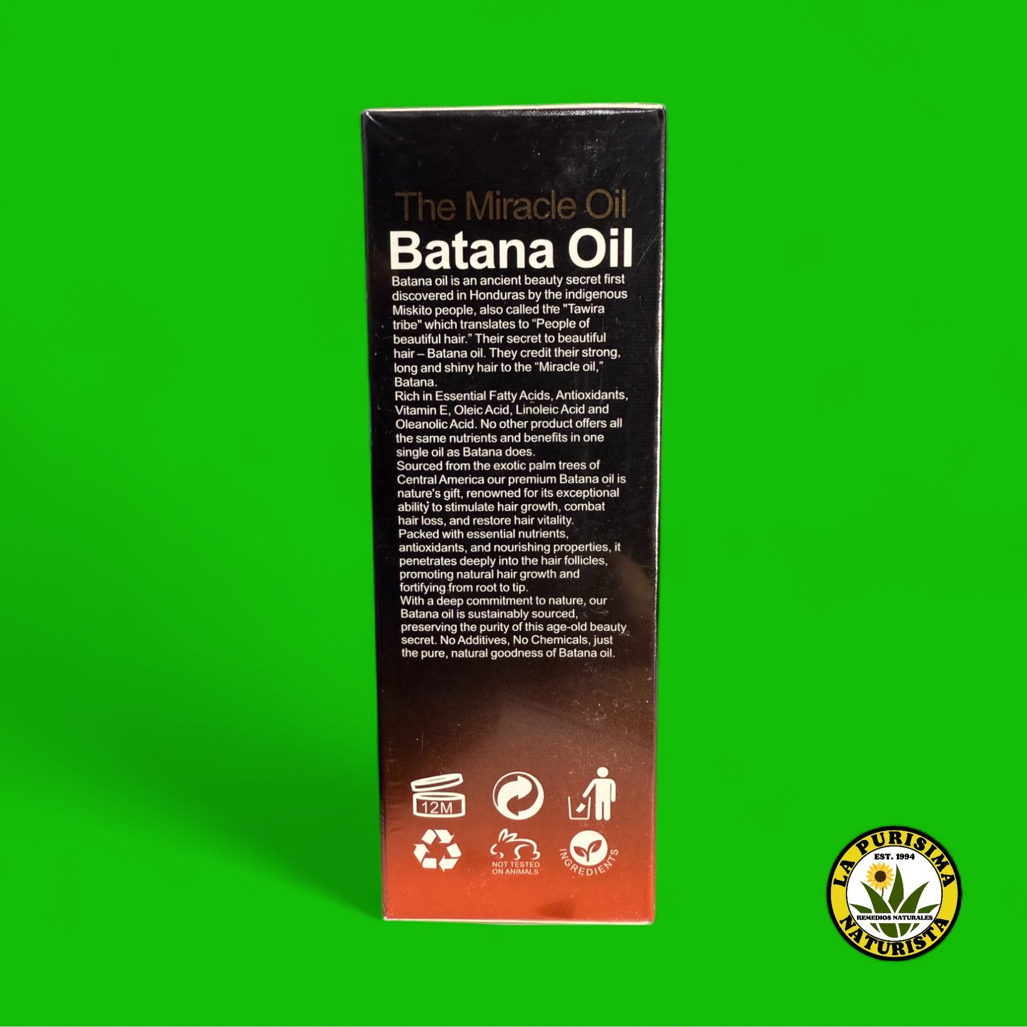THE MIRACLE OIL BATANA OIL (NATURAL ORGANIC) 60ML 2.02 FL.OZ