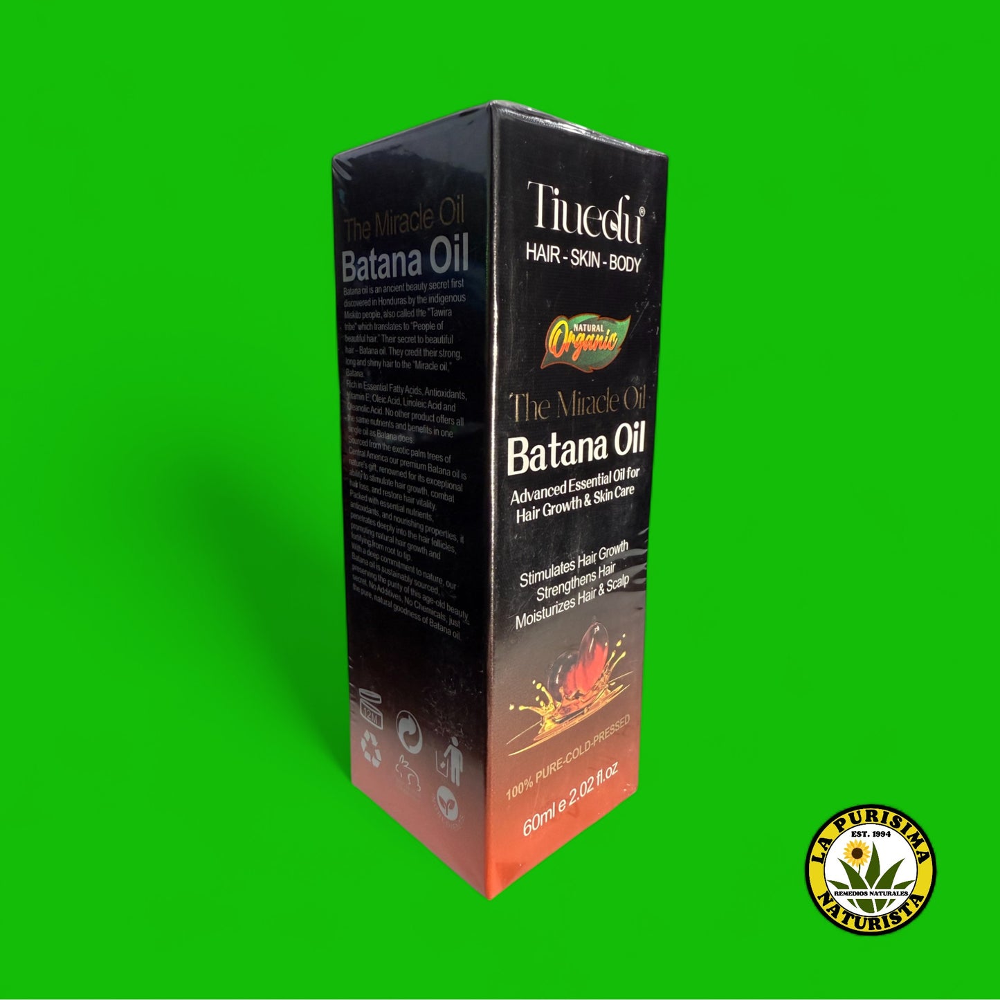 THE MIRACLE OIL BATANA OIL (NATURAL ORGANIC) 60ML 2.02 FL.OZ