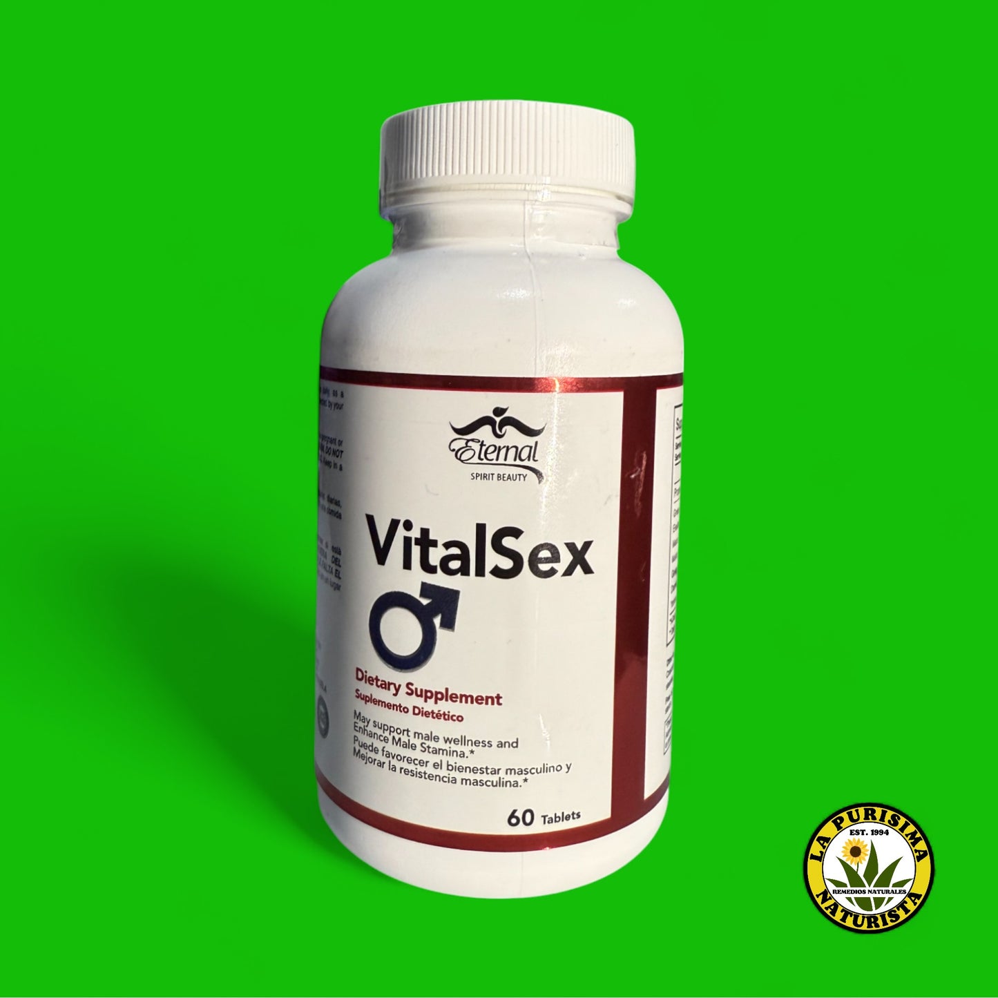 VITAL SEX FAVORECE LA VITALIDAD Y RESISTENCIA MASCULINA 60 TABLETS
