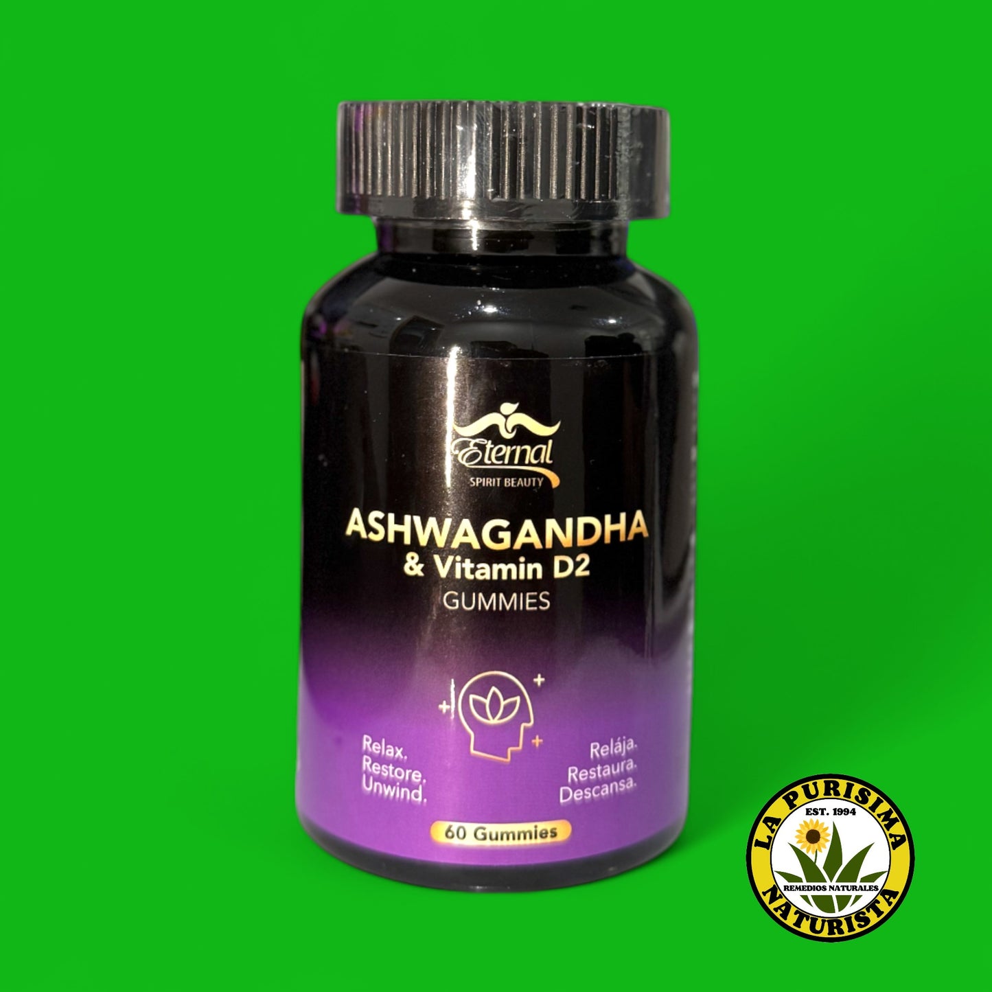 ASHWAGANDHA & VITMIN D2 60 GUMMIES