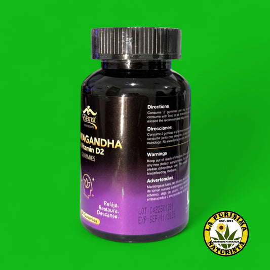 Ashwagandha + Vitamina D2 60 Gomitas