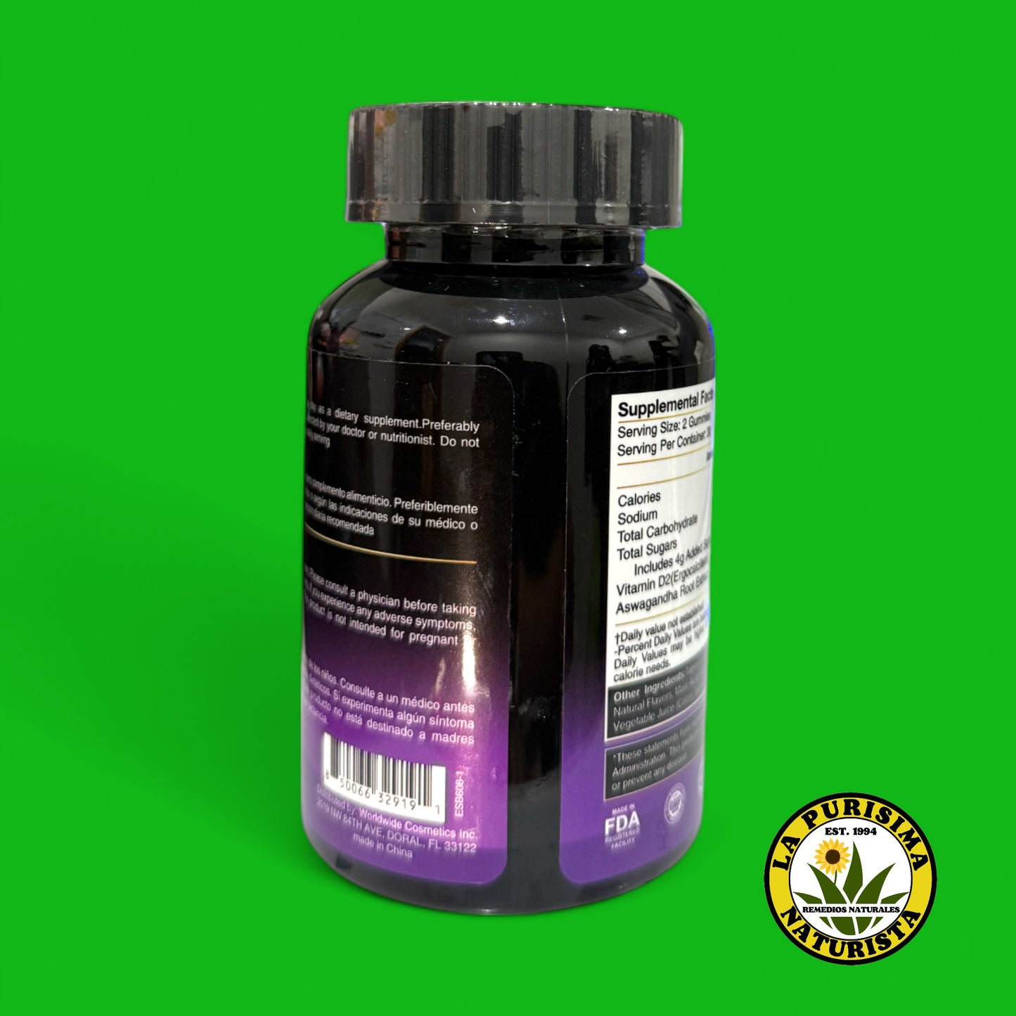 ASHWAGANDHA & VITMIN D2 60 GUMMIES