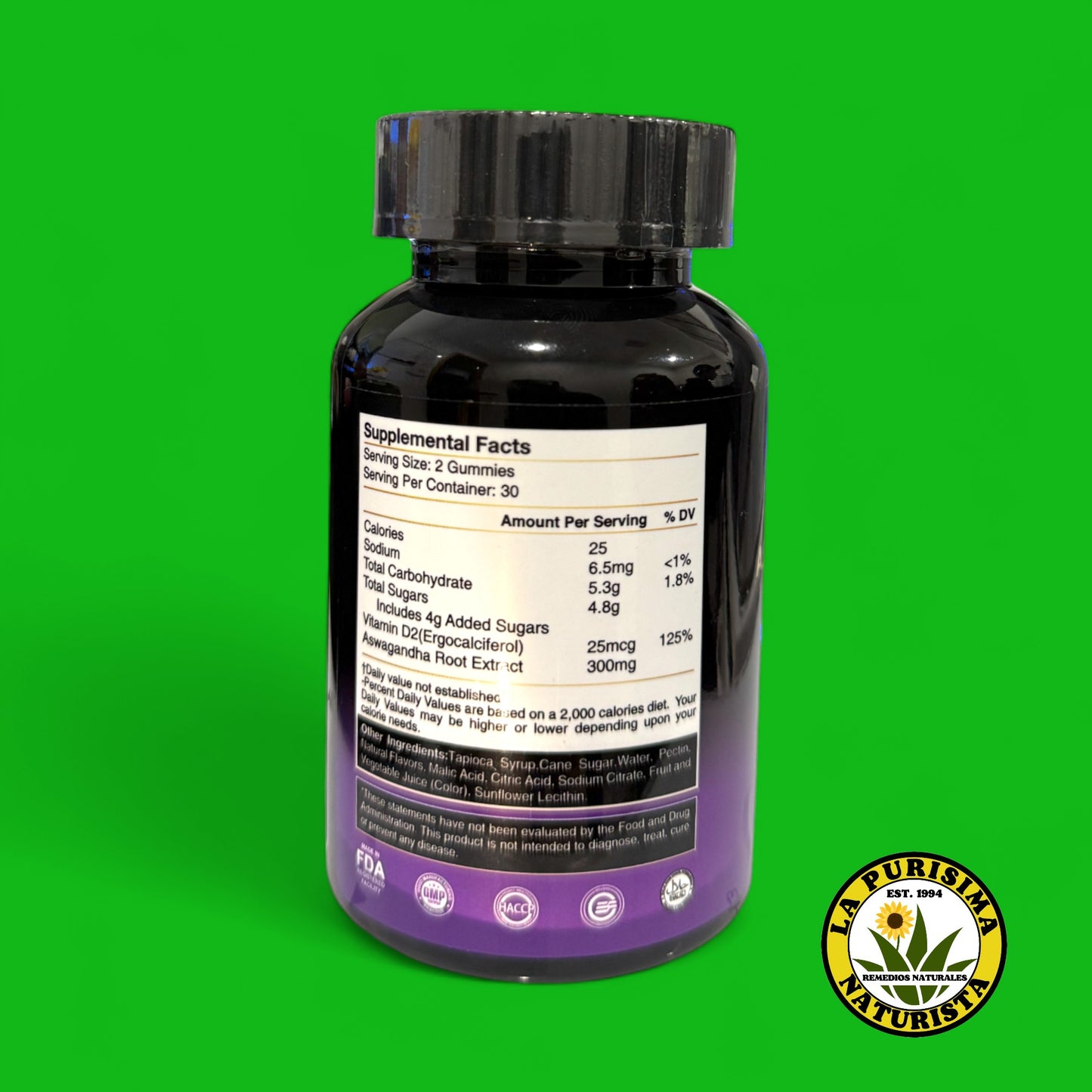 ASHWAGANDHA & VITMIN D2 60 GUMMIES