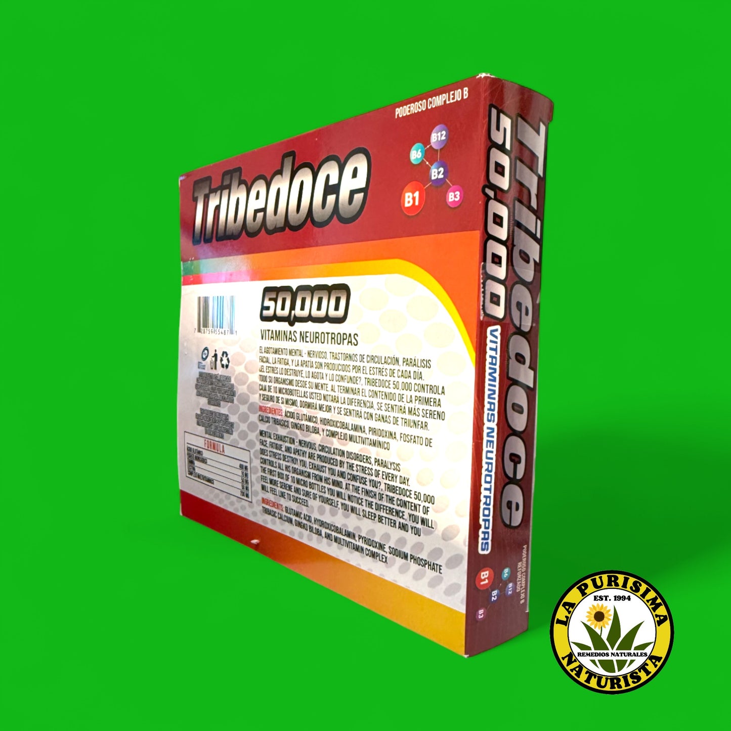TRIBEDOCE 50,000 VITAMINAS NEUROTROPAS 10 MICROBOTELLAS DE 15ML