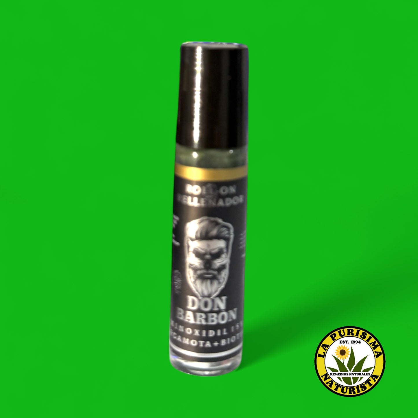 ROLL-ON RELLENADOR DON BARBON MINOXIDIL15% BERGAMOTA BIOTINA 10ML