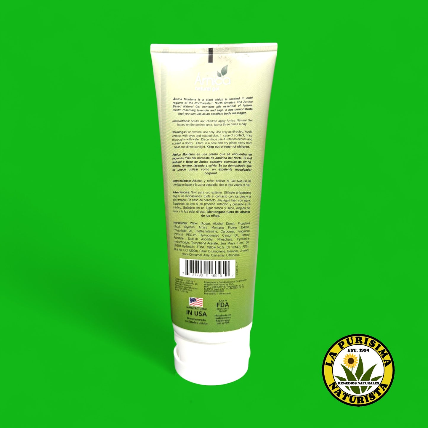 ARNICA NATURAL GEL 8 Oz ETERNAL