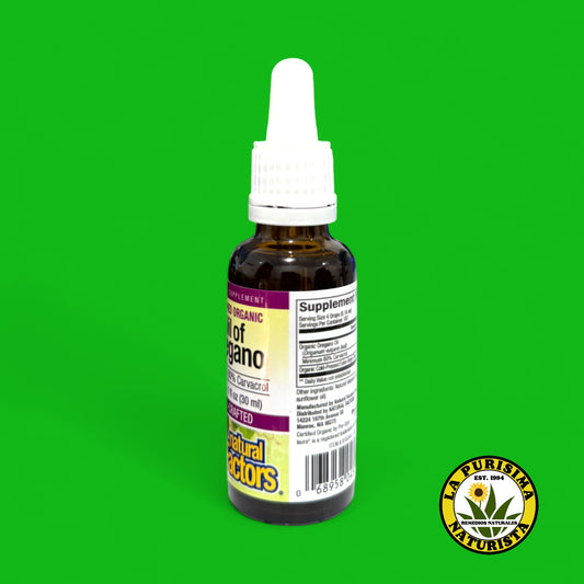 ACEITE DE OREGANO, OIL OF OREGANO CERTIFIED ORGANIC 1FL OZ (30 ml) CON GOTERO