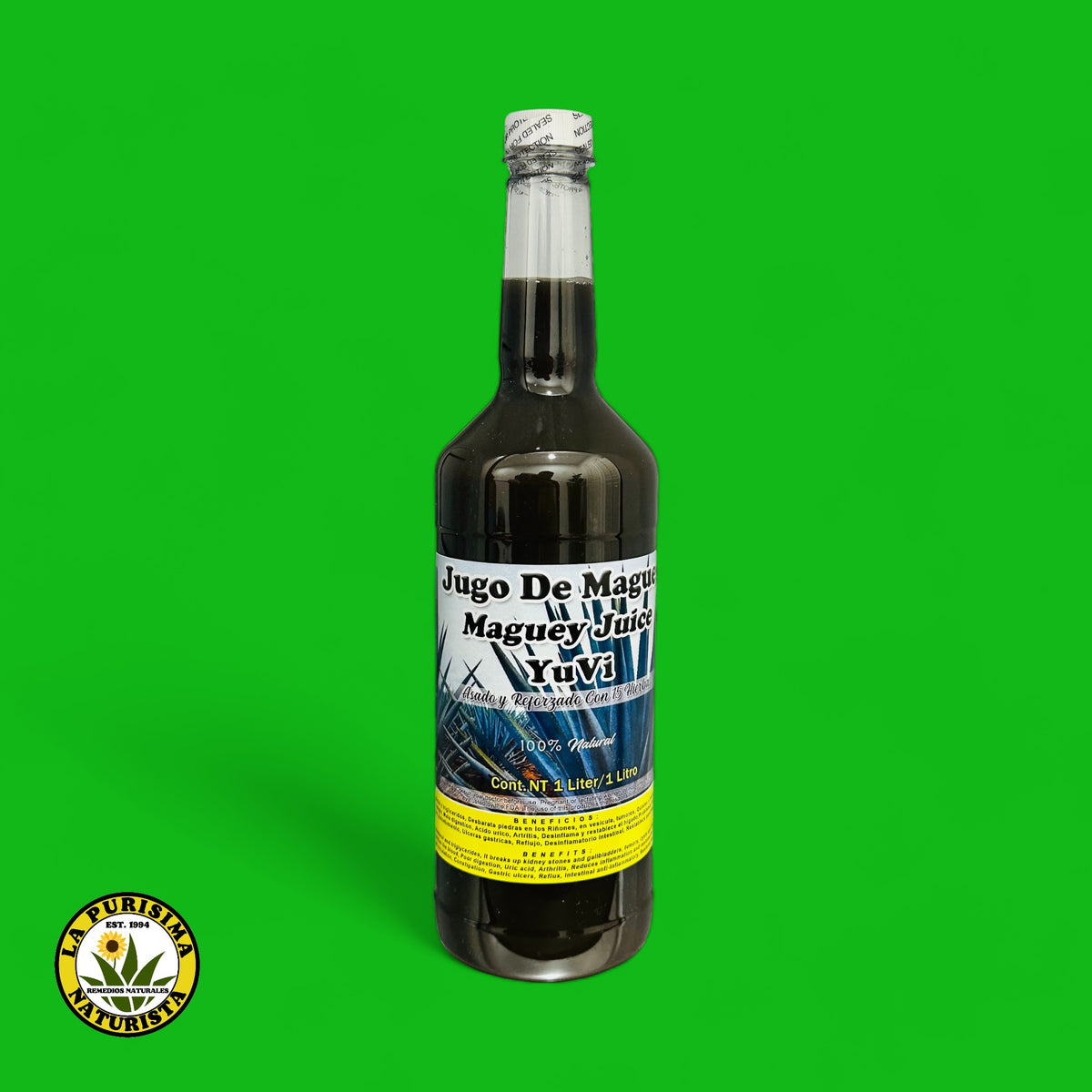 Jugo de Maguey con 15 Hierbas 1 Litro