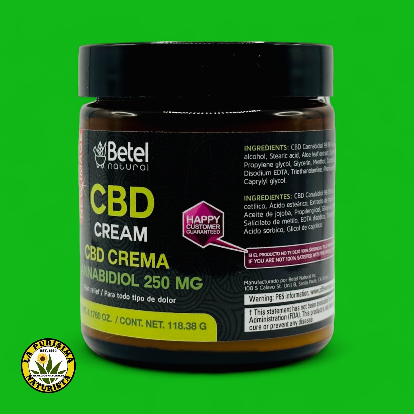 C-B AND D CREMA 250 MG AUXILIAR EN DOLORES