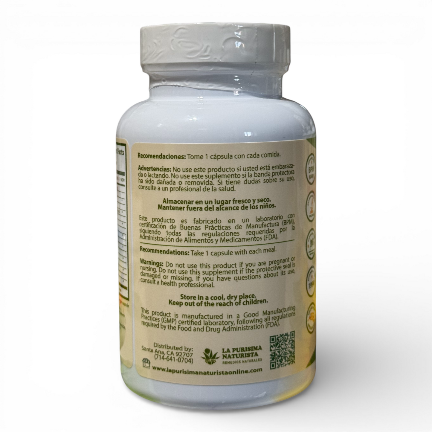 GastroVida Fórmula Herbal para Bienestar Digestivo – 60 Cápsulas Veggie