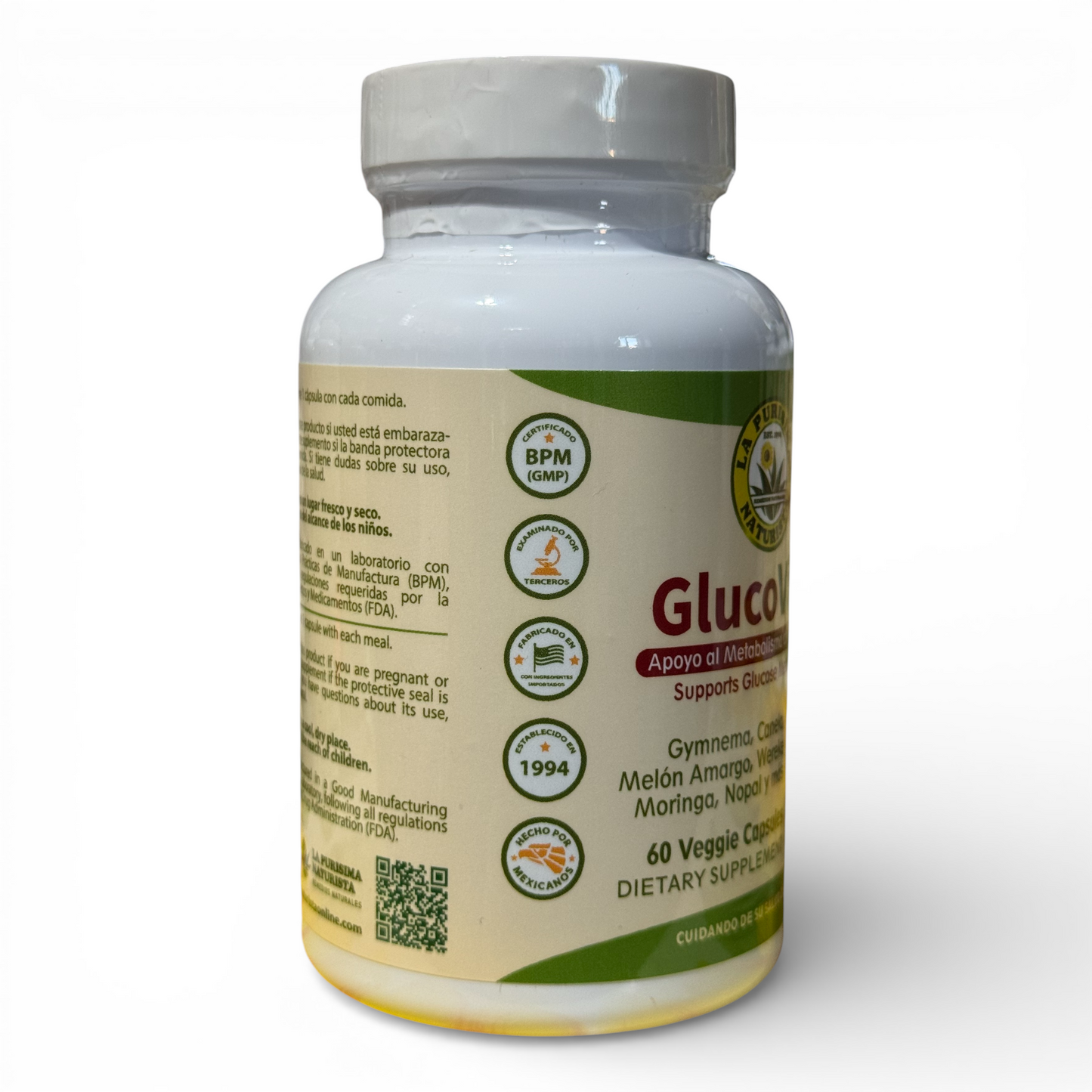 GlucoVida – Apoyo al Metabolismo de la Glucosa 60 Veggie Caps