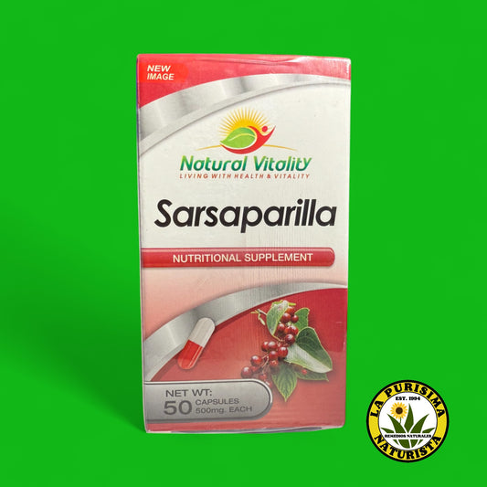 Sarsaparilla Raíz Natural 50 Cápsulas