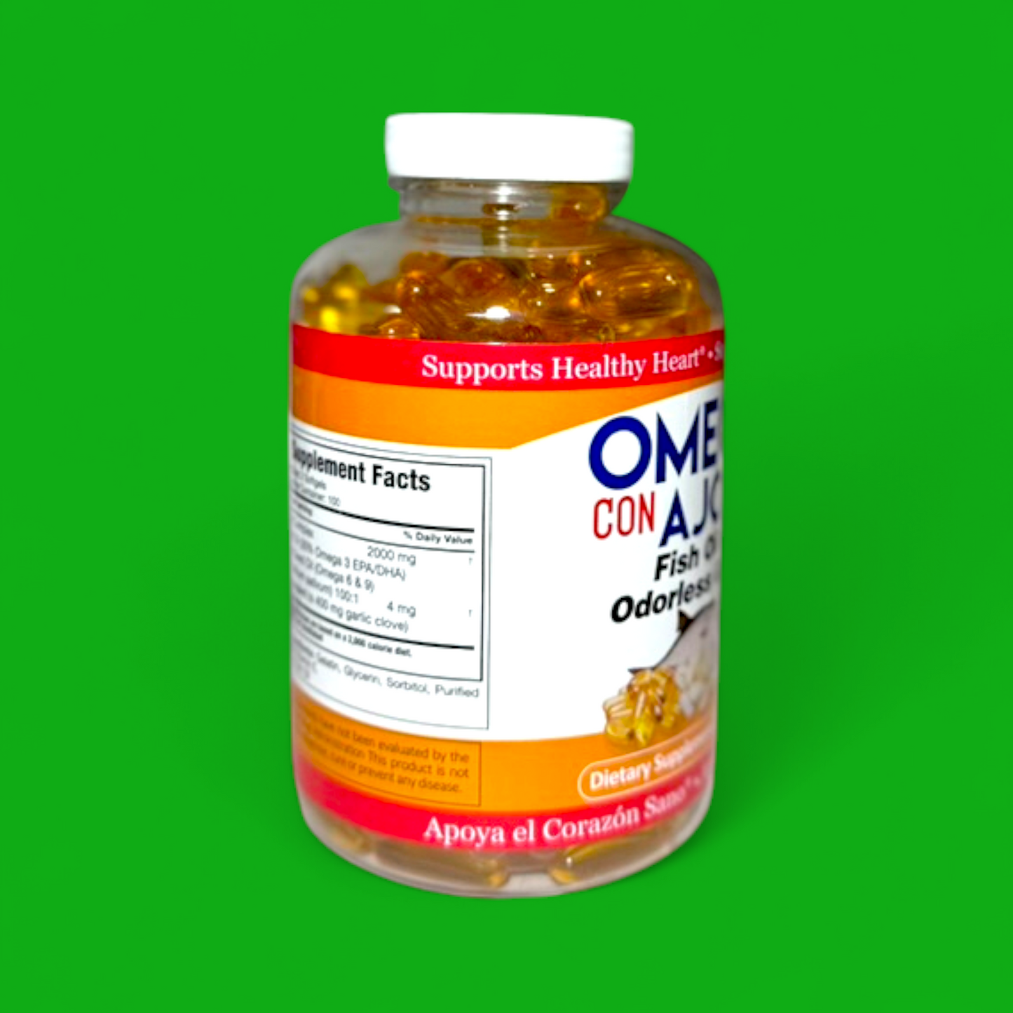 OMEGA CON AJO 3-6-9 ODORLESS 200 SOFTGELS (GMJ)