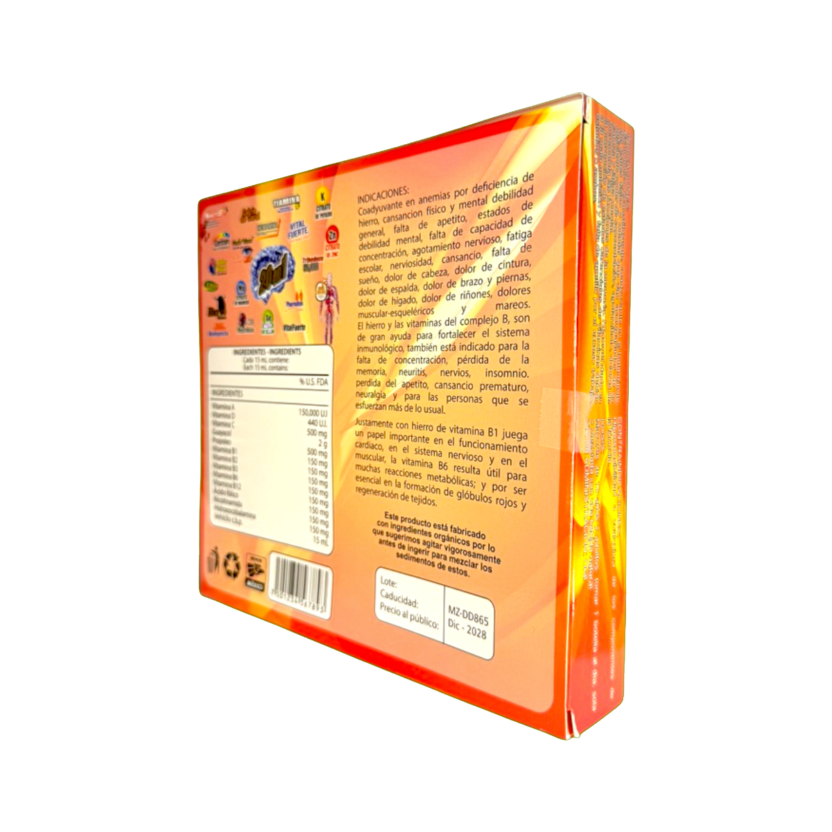 20 en 1 Ampolletas 15 ml