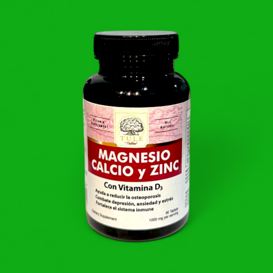 MAGNESIO CALCIO Y ZINC 100 TABLETAS