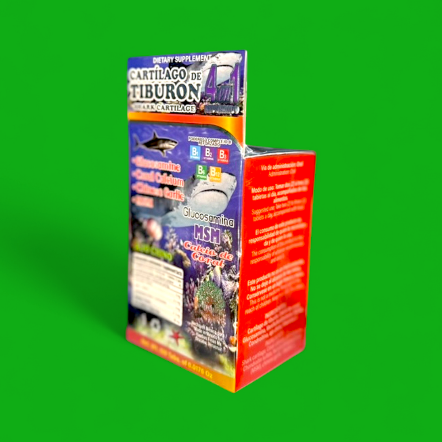CARTILAGO DE TIBURON 4 EN 1, 100 Tabs
