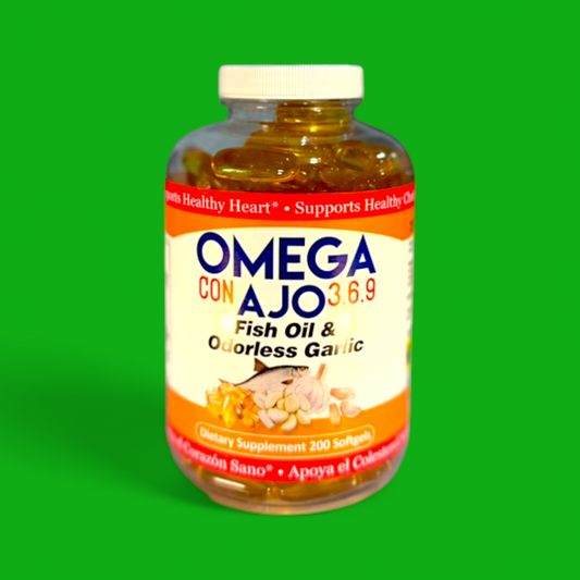 OMEGA CON AJO 3-6-9 ODORLESS 200 SOFTGELS (GMJ)