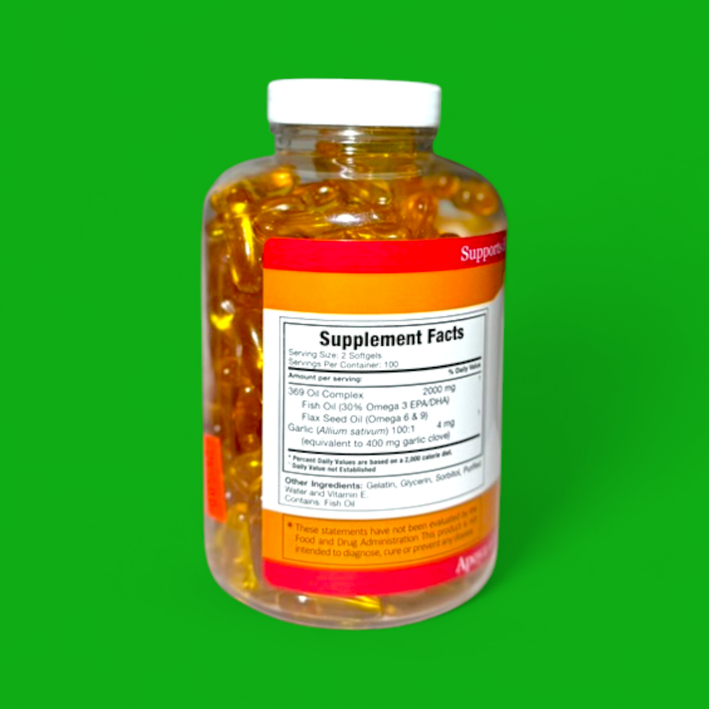 OMEGA CON AJO 3-6-9 ODORLESS 200 SOFTGELS (GMJ)