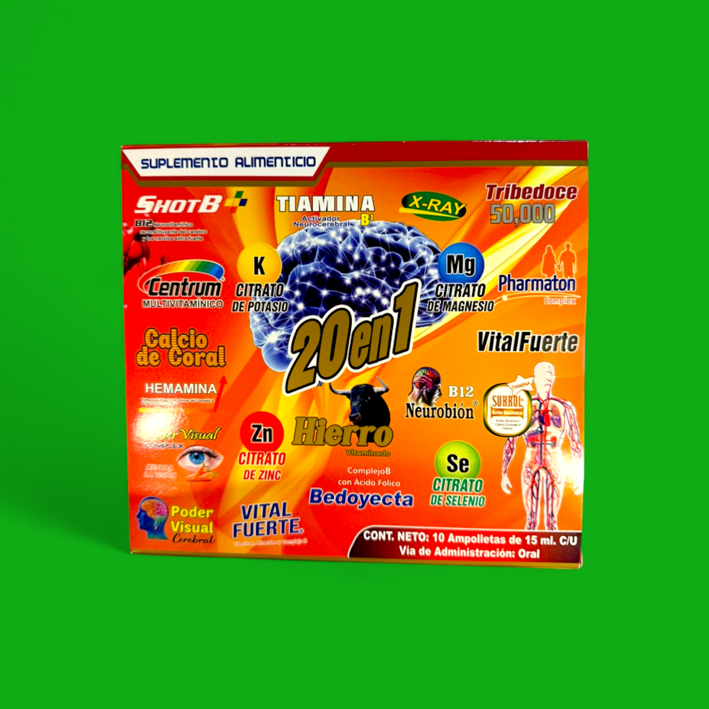 20 EN 1 10 AMPOLLETAS DE 15 ML