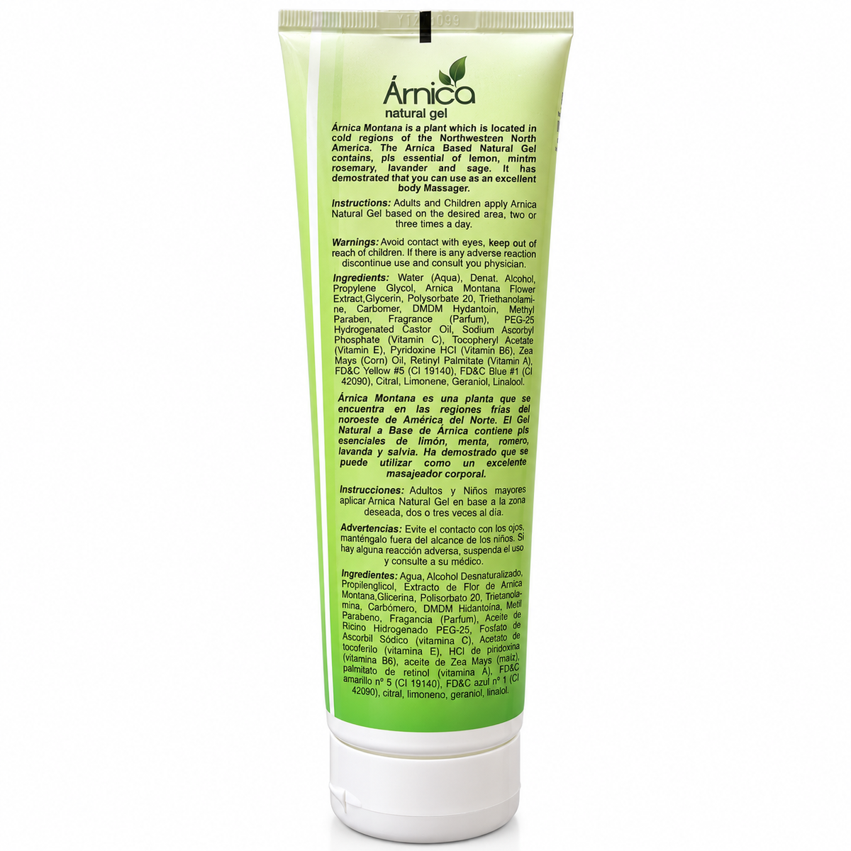 Gel de Árnica Natural 8 oz