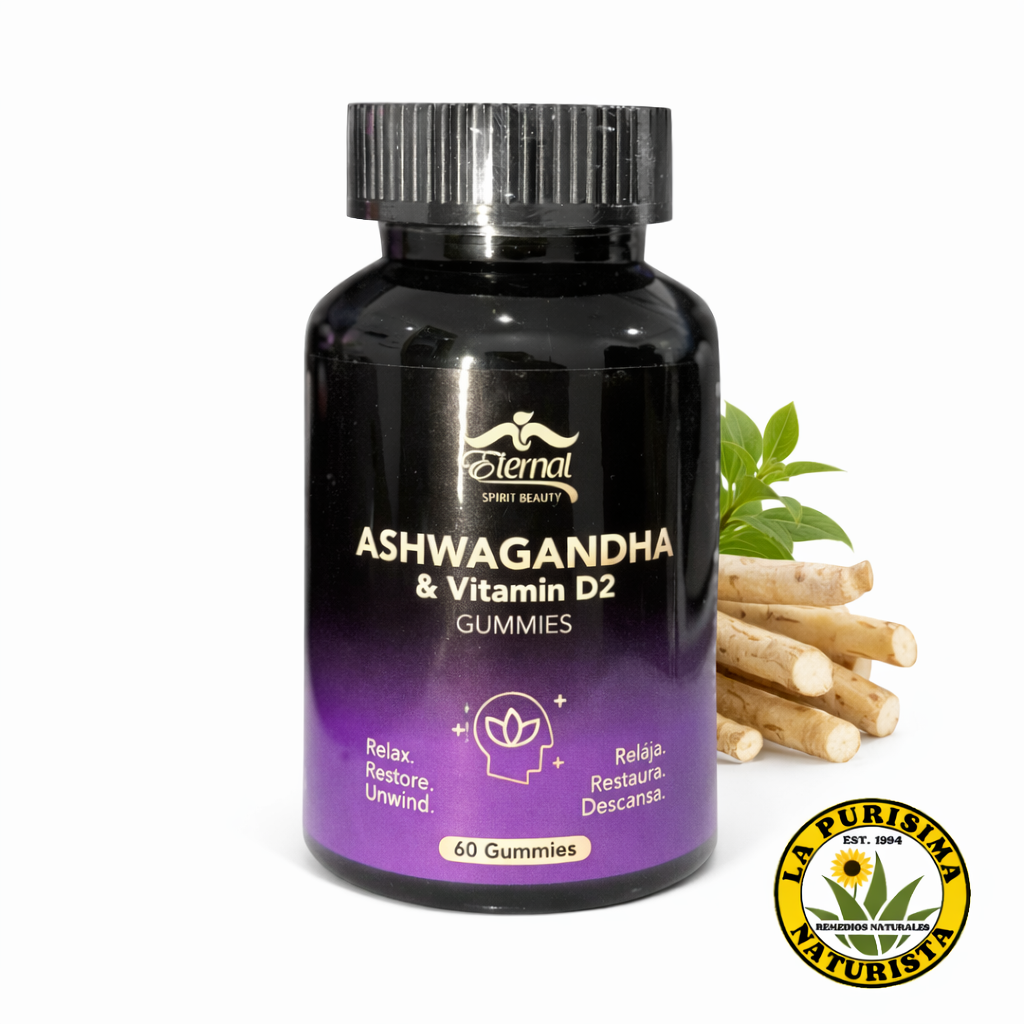 Ashwagandha + Vitamina D2 60 Gomitas