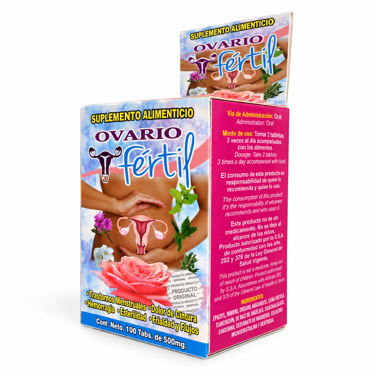 Bienestar Femenino – Fórmula Natural 100 Tabletas