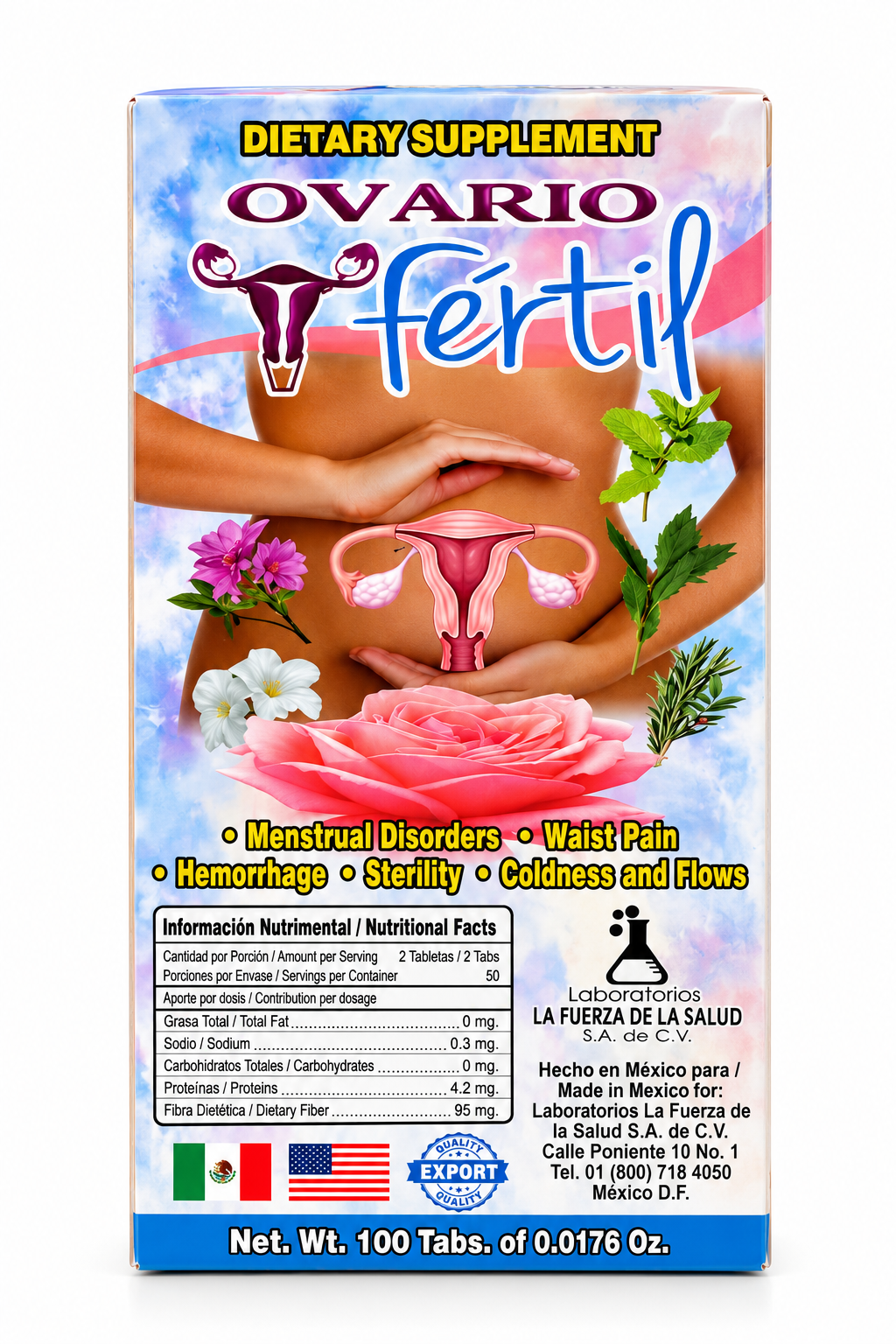 Bienestar Femenino – Fórmula Natural 100 Tabletas