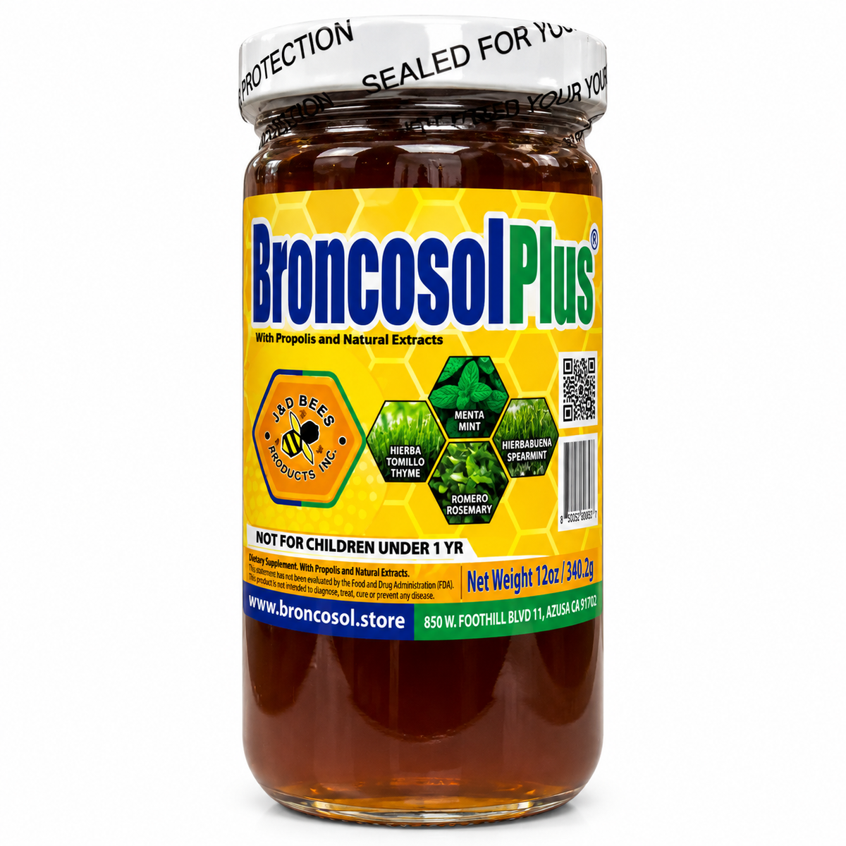 Broncosol Plus Miel Jarabe 12 oz