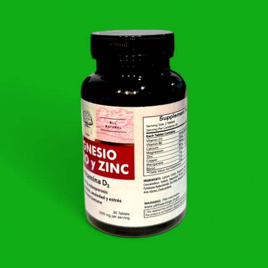 MAGNESIO CALCIO Y ZINC 100 TABLETAS