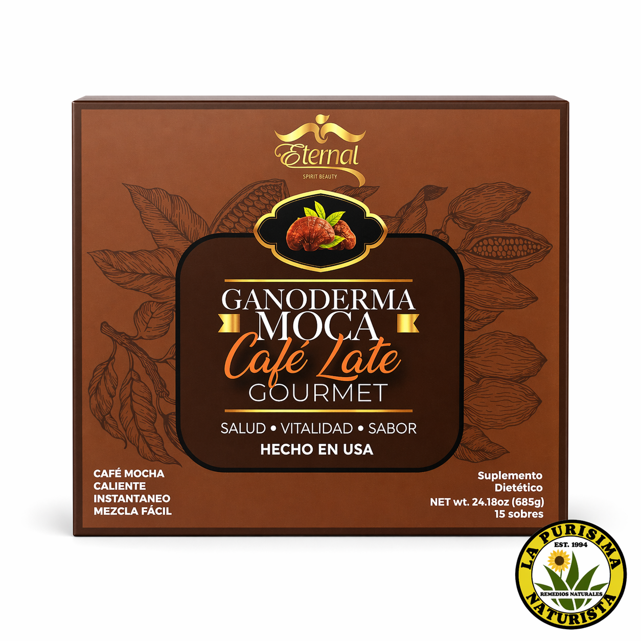 Café Latte con Ganoderma 15 Sobres