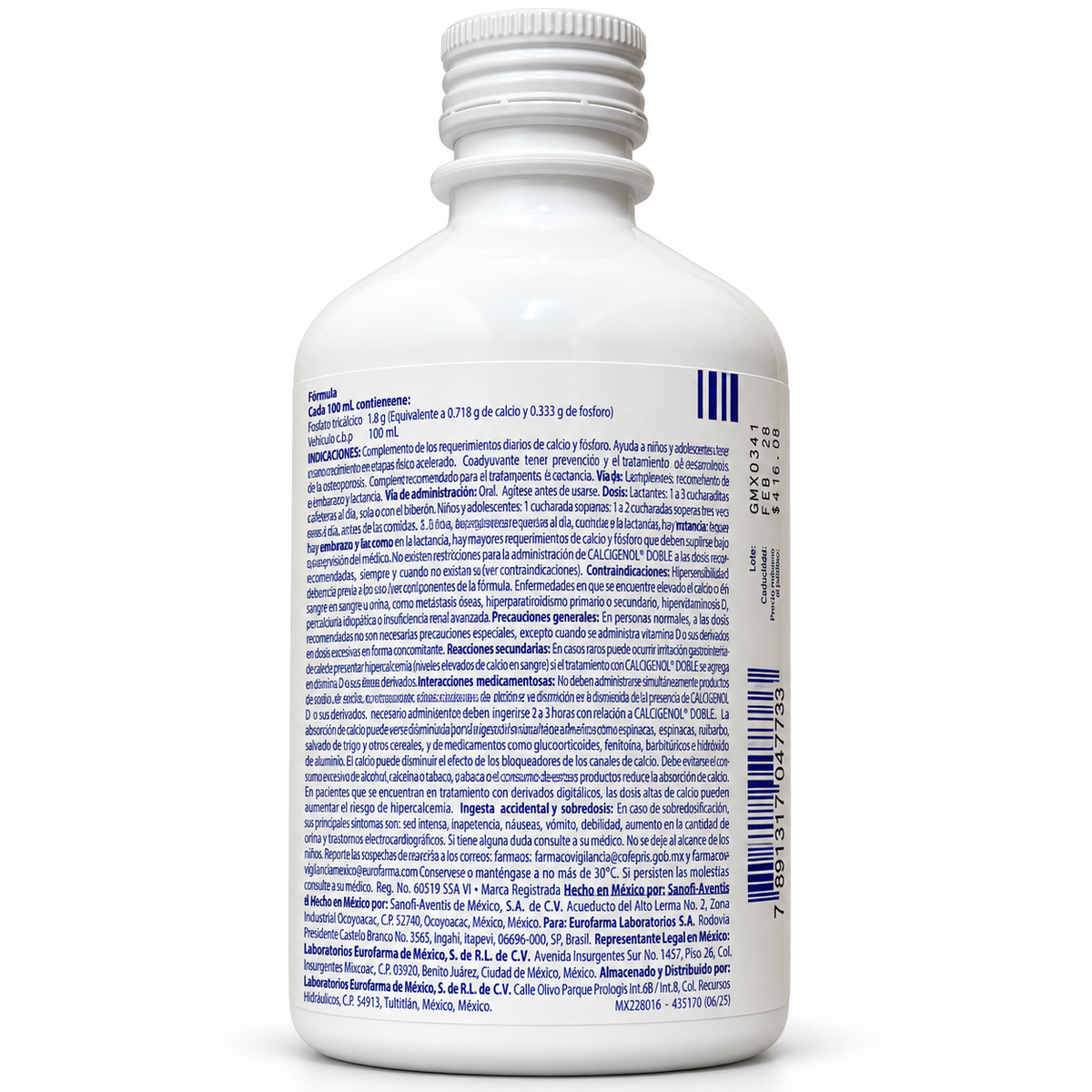 Calcigenol Doble Suspensión 340 ml