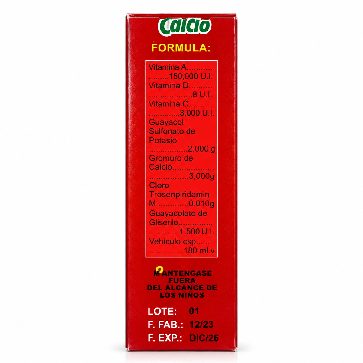 Calcio Vitaminado Líquido 180 ml