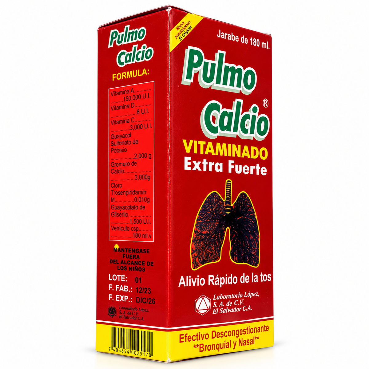 Calcio Vitaminado Líquido 180 ml