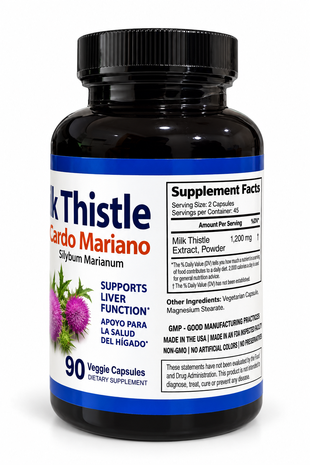 Cardo Mariano – Extracto Herbal 90 Cápsulas