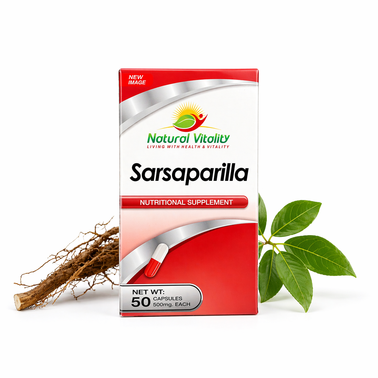 Sarsaparilla Raíz Natural 50 Cápsulas