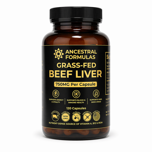 Beef Liver Grass-Fed 750 mg 120 Cápsulas