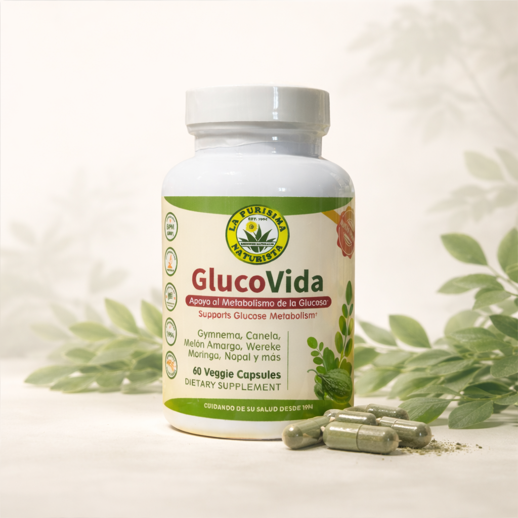 GlucoVida – Apoyo al Metabolismo de la Glucosa 60 Veggie Caps