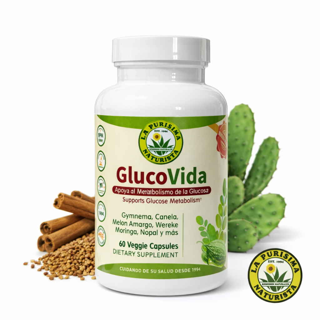 GlucoVida – Apoyo al Metabolismo de la Glucosa 60 Veggie Caps