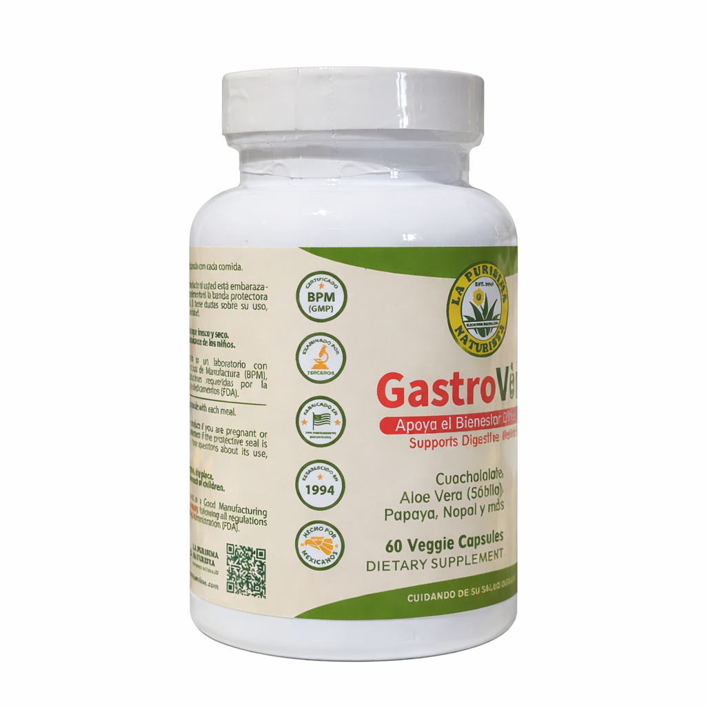 GastroVida Apoyo Para el Bienestar Digestivo 60 Veggie Caps