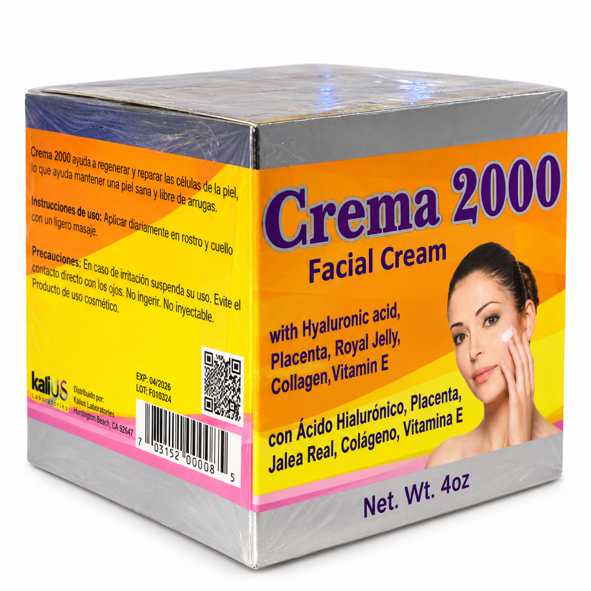 Crema Facial 2000 Hidratante 4 oz