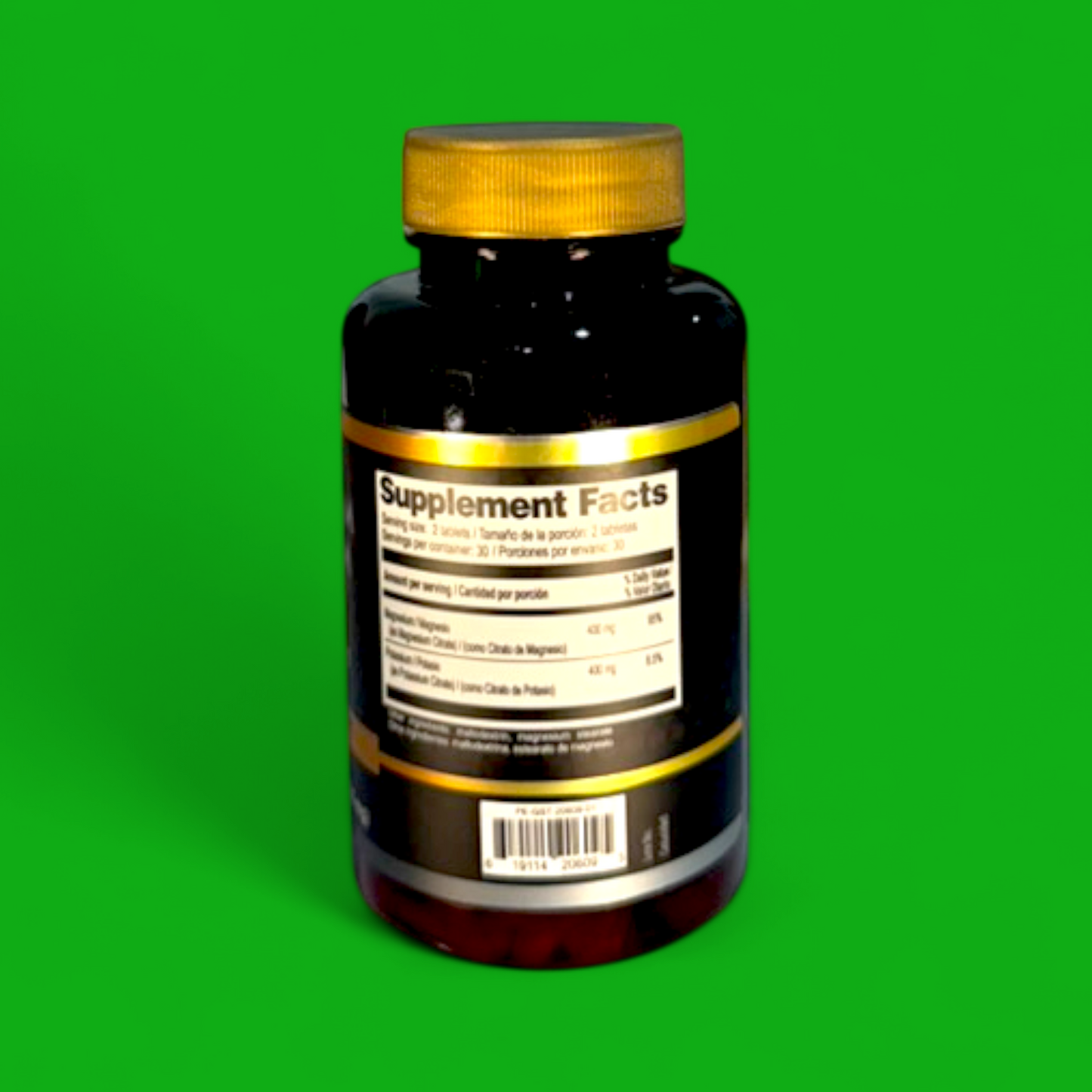 MAGNESIUM POTASSIUM CITRATE 60 TABLETS 800 MG. PLANTIMEX